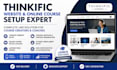 build thinkific website setup online course setup course upload landing page lms