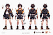 design your character, vtuber, reference sheet, turnaround