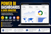 create interactive power bi dashboards and data analysis