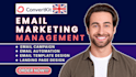 be your manager for convertkit email marketing kit campaign automation workflow