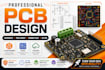 do pcb design, pcb layout, ciruit design and program esp32