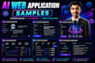 build custom ai web application, full stack web development and ai web saas