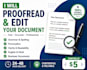 proofread and edit business documents professionally