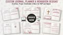 journal design gratitude journal prayer journal devotional journal canva design