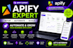 build a web scraper on apify to extract leads and data