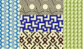 design seamless geometric patterns for textiles wallpaper