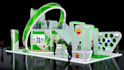 create a professional 3d exhibition booth design