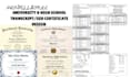design high school or university transcript, diploma, college, ged certificate