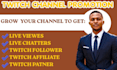 do twitch channel promotion twitch affiliate live viewers