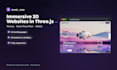 develop a 3d website with threejs and react three fiber