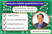 do pcb design for analog and power electronic circuit