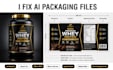 convert ai generated packaging design into print ready vector files