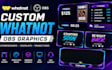 create custom whatnot obs graphics, scoreboards, overlays and transitions