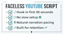 write your faceless youtube video script