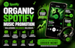 do organic spotify music promtion and advertising
