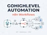 build gohighlevel automation with n8n workflows