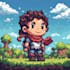 pixel art creations, animations and character design