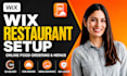 build wix restaurant website with menu and online ordering system