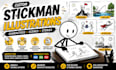create custom stickman and stick figure scene illustrations
