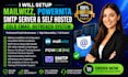 do mailwizz smtp powermta self hosted cold email outreach webservice email