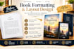 do book formatting, kindle ebook formatting, paperback KDP, book layout design