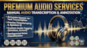 manually annotate and transcribe audio data