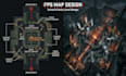 design 3d fps map design action game map 3d multiplayer map 3d shooter game map