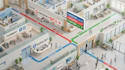 l design a shopping mall or hospital wayfinding map