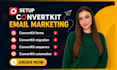 setup convertkit email marketing convertkit automation funnel landing page