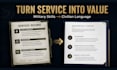 write your resume, specializing in veteran transitions