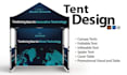 design tent, table cover, flag and canopy tent