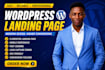 do wordpress landing page wordpress website landing page design on page website