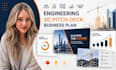 engineering presentation, construction business plan, vc pitch deck design