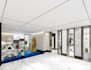 design an ada accessible outdoor indoor area playground layout in 3d cad