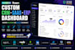 build custom CRM, saas, erp and dashboard with mern stack