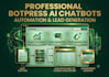 design a botpress ai chatbot with automation