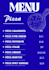 design a professional restaurant menu for pizza, burger, or cafe