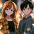 draw a anime couple character art anime