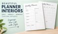 design KDP journals, planners and low content interiors