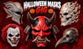fabric cosplay costume cosplay hallowen mask cosplay mask 3d helment 3d printing
