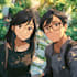 draw a anime couple character art anime