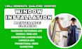 run window installation leads, window cleaning facebook ads cleaning google ads
