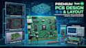 design pcb layout with schematics, gerber files and circuit validation