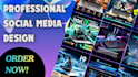 design professional social media designs for your brand