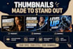 design clickable youtube thumbnails