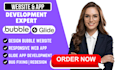 build bubble io website be bubble developer bubble mvp saas bubble app glide app