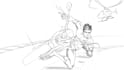 2d frame by frame 2d hand drawn, manga character comic book illustration anime