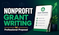 write a professional nonprofit grant proposal