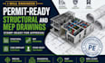 engineer permit ready structural and mep drawings, stamp ready for approval
