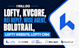 do lofty, kvcore, rei reply, wise agent, boldtrail, lofty website, lofty crm